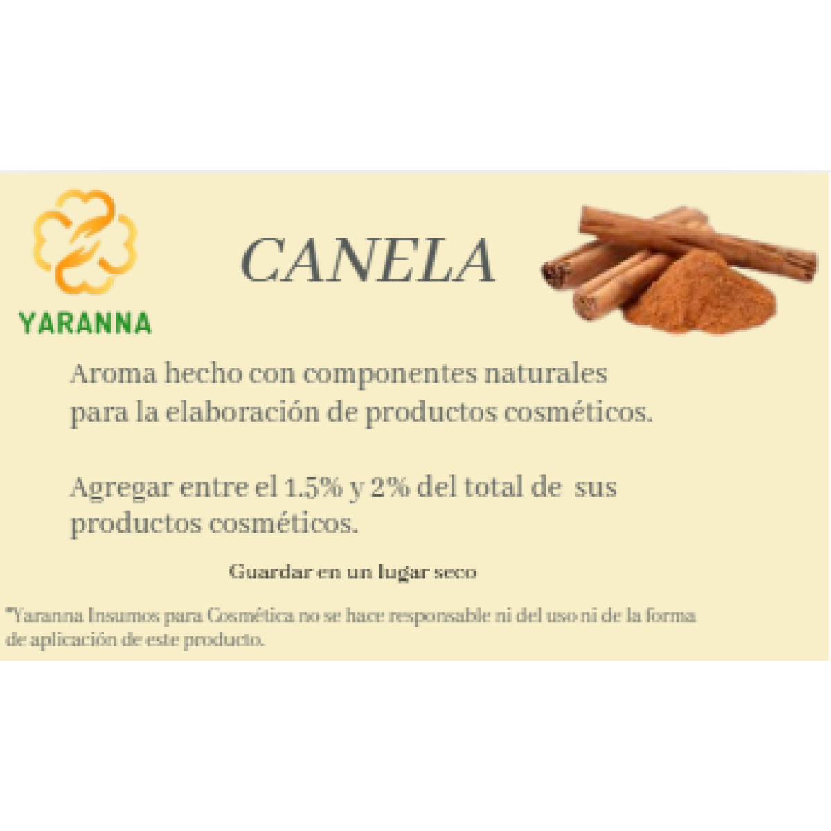 Aroma Canela 50 ml para jabones