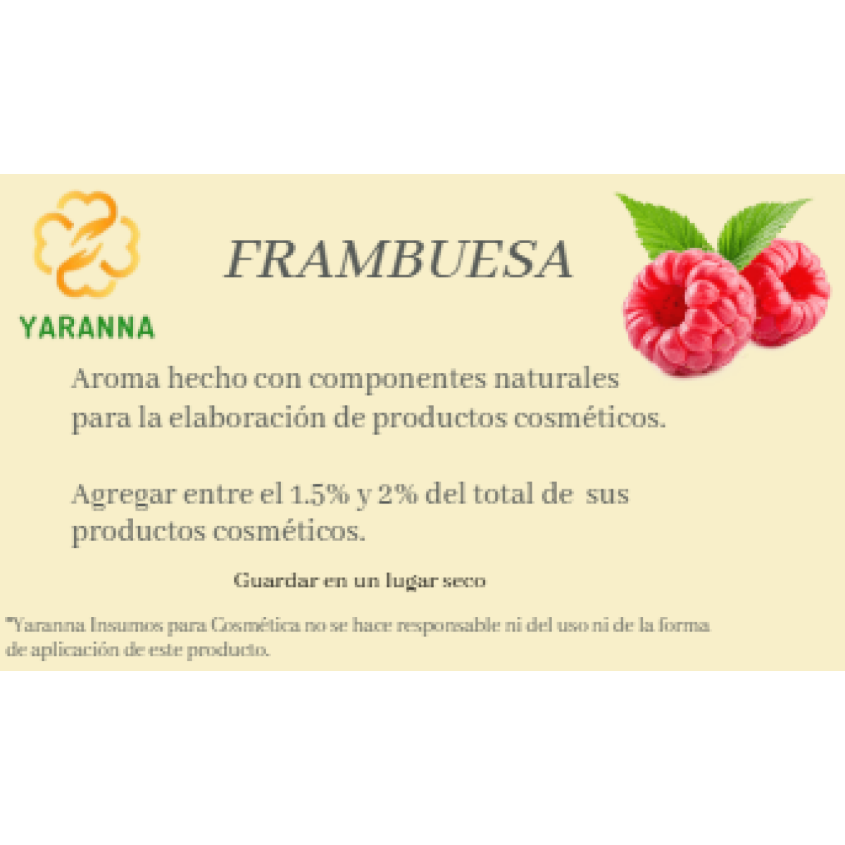 Aroma Frambuesa 50 ml para jabones