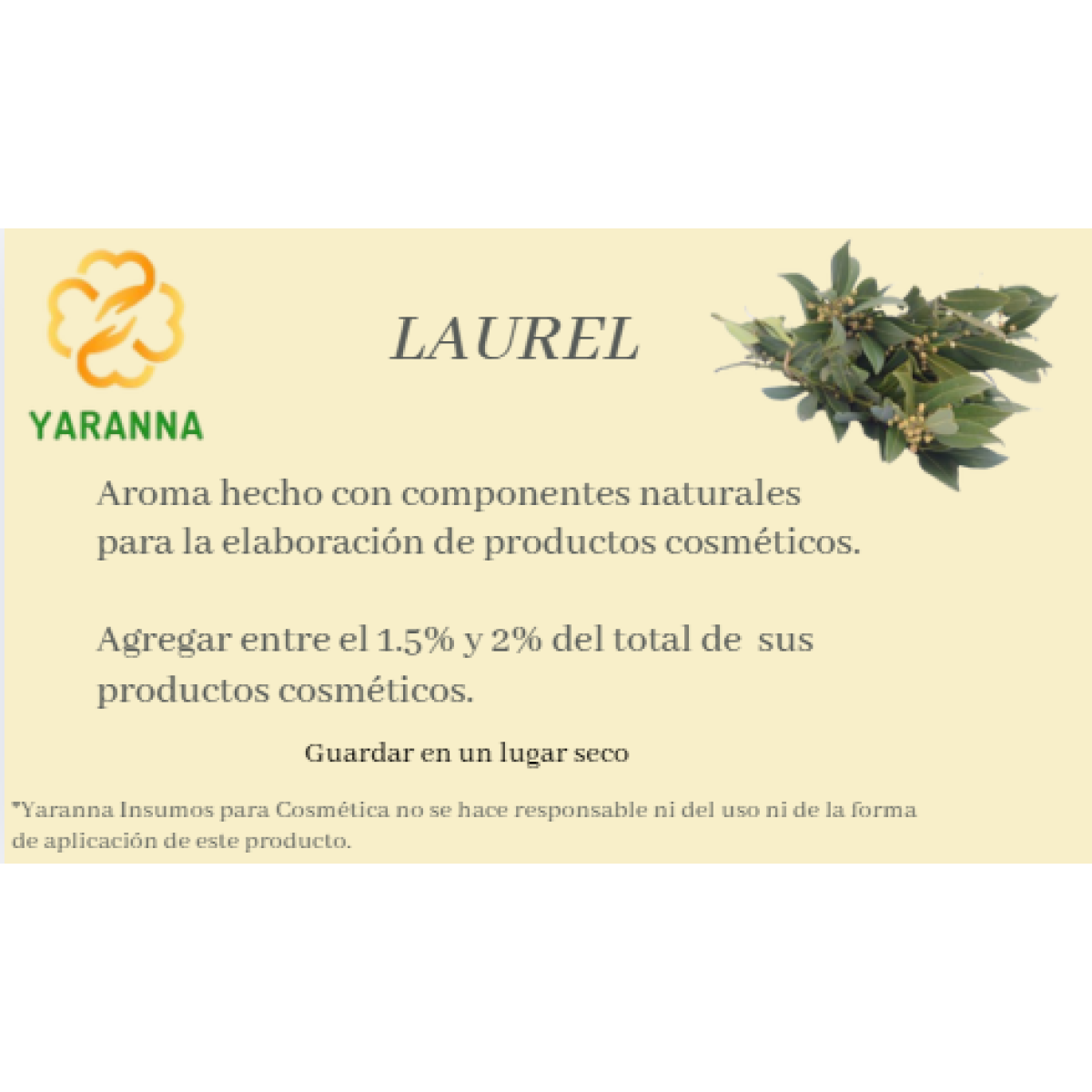 Aroma Laurel 50 ml para jabones