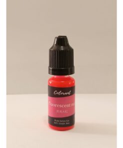 Color Liquido Rojo Fluorescente velas y/o resina