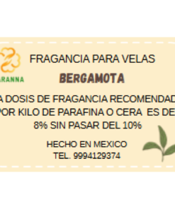 Fragancia Bergamota 250 g para velas.