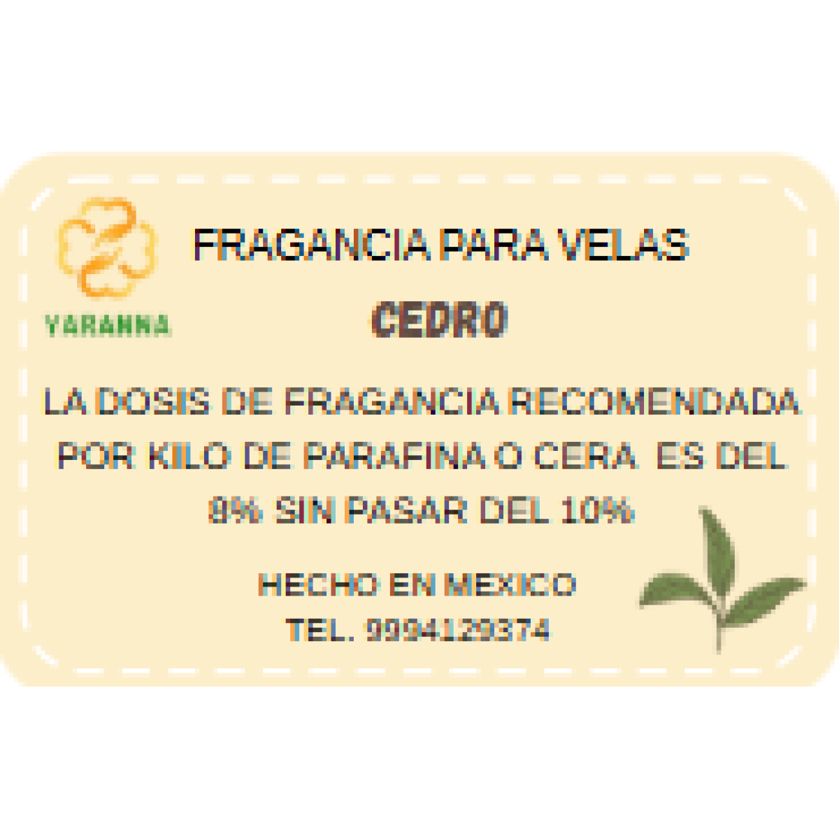Fragancia Cedro 50 grs para velas
