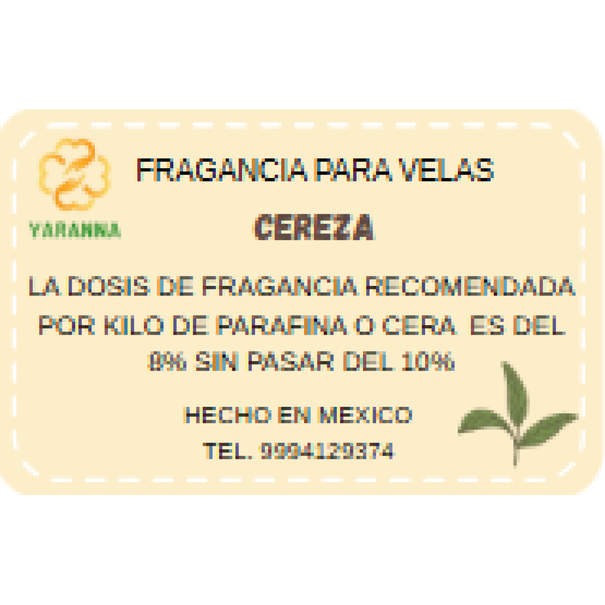 Fragancia Cereza 250 grs para velas.