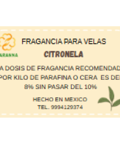 Fragancia Citronela 50 grs para velas.