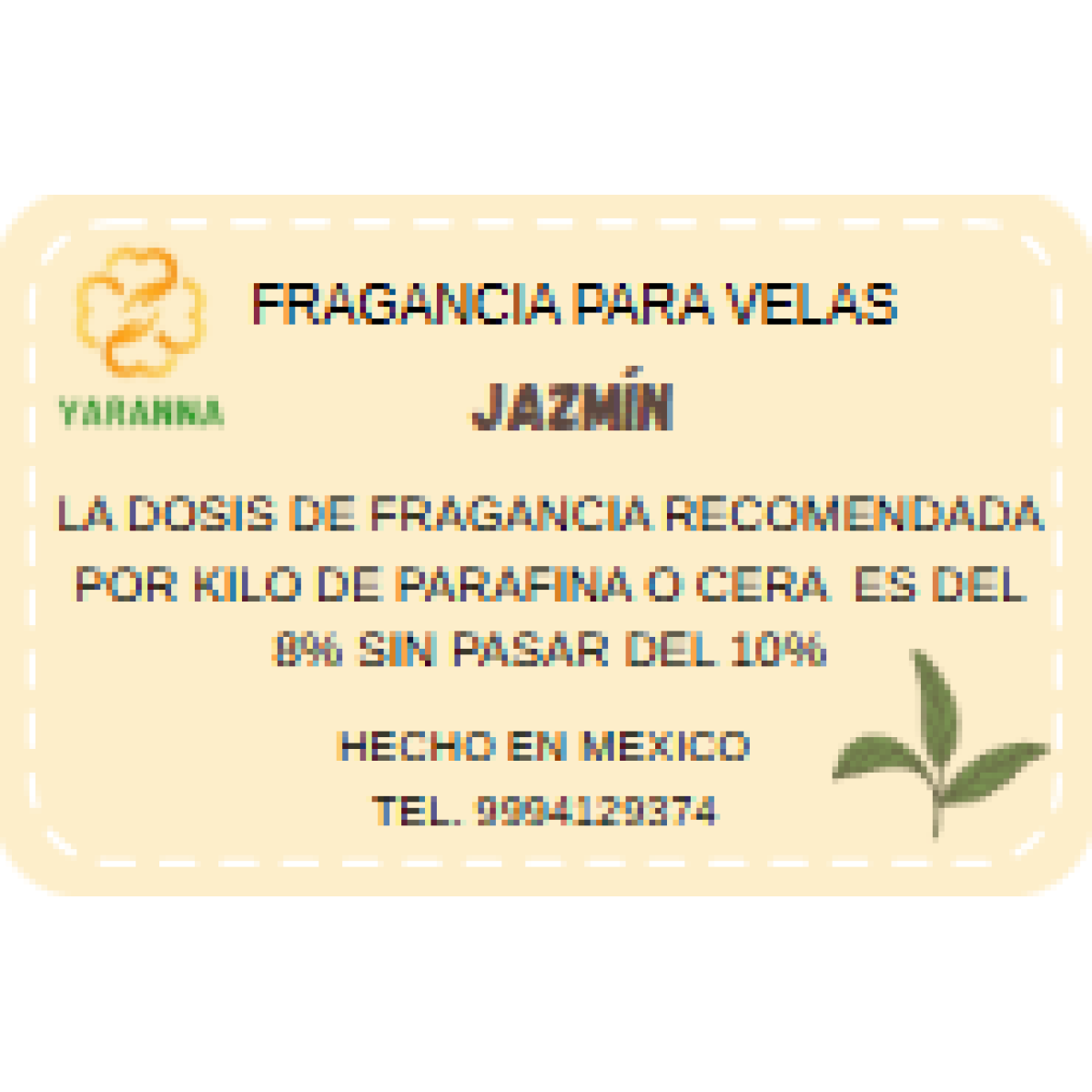 Fragancia Jazmín 250 grs para velas.