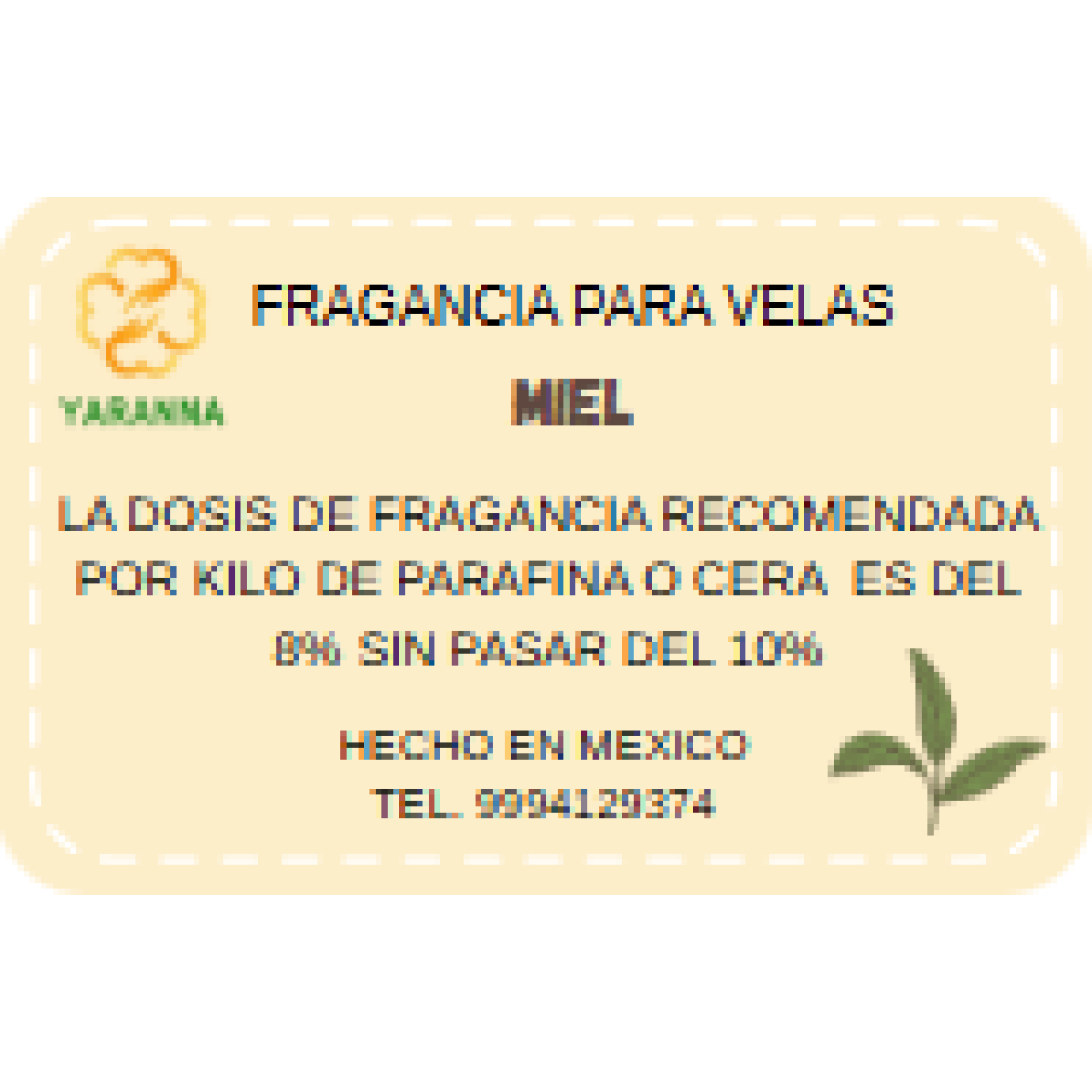 Fragancia Miel 20 g para velas