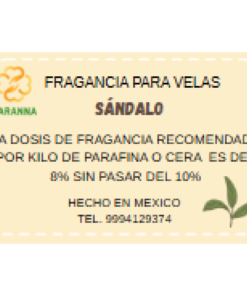 Fragancia Sandalo para velas 250 grs