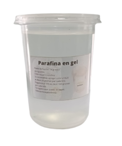 Parafina en Gel bote.