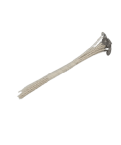 Pabilo terminado #32 metal 10 pzs 15 cm de largo