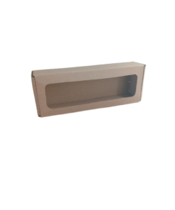 Caja de carton con ventana 22X6X5