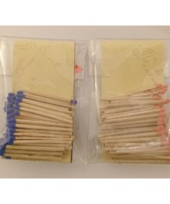Cerillos de Colores con Papel Fósforo 100 pzas.