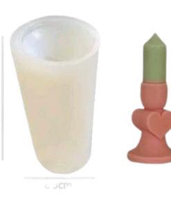 Cirio Corazón con Vela Lisa