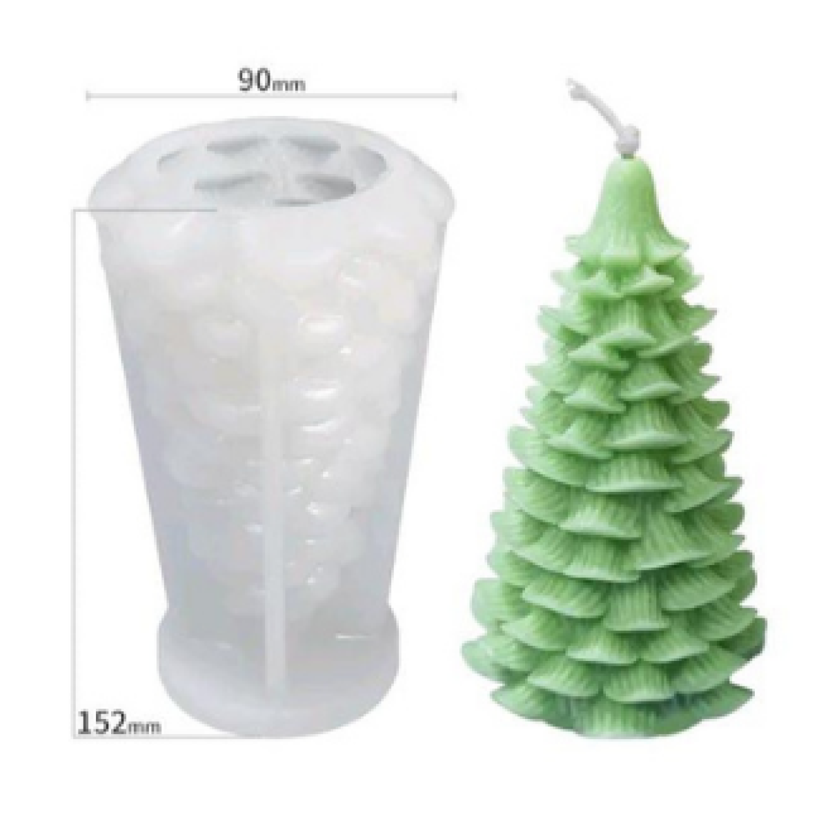 Molde Arbol Navidad 15 cm