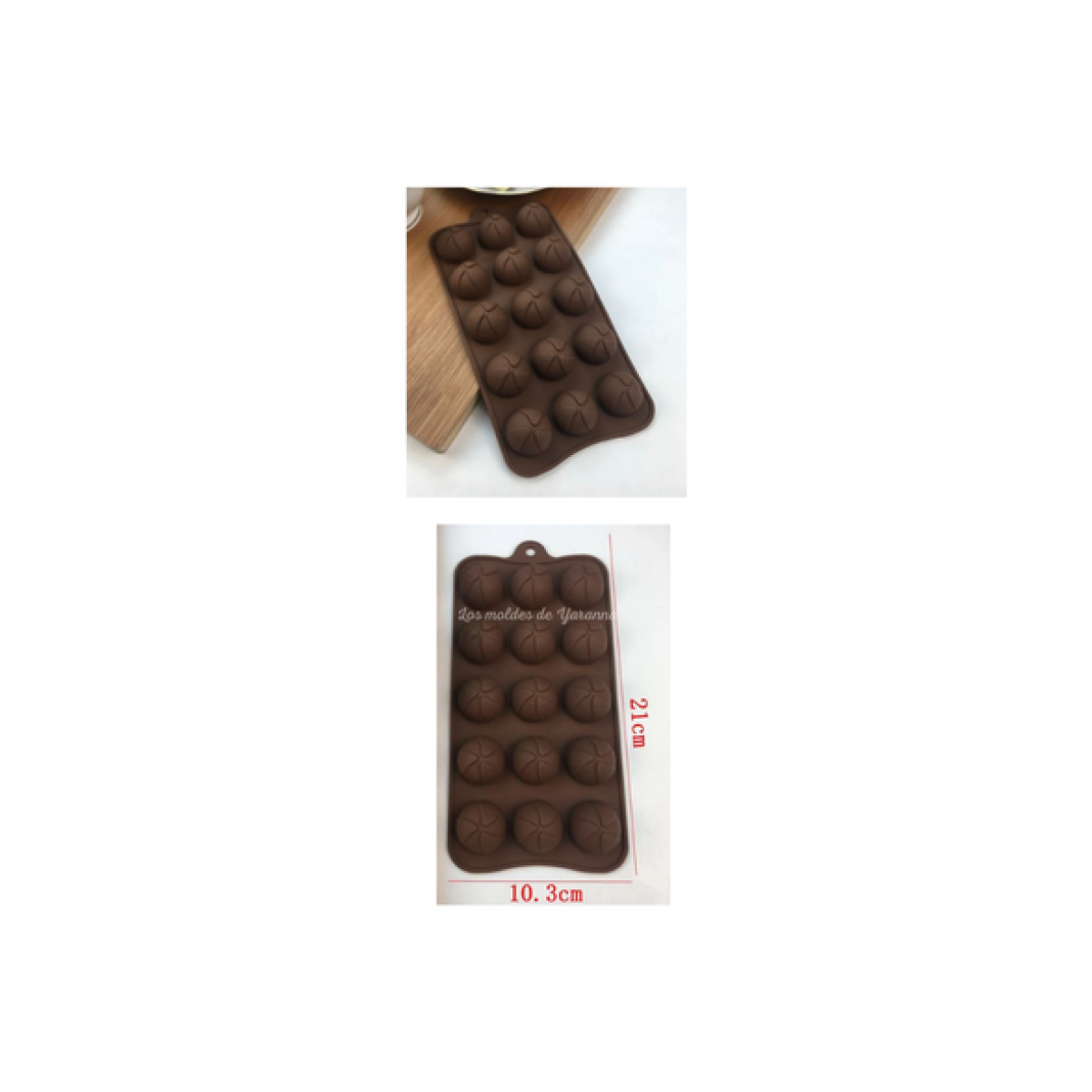 Molde Bombones 15 cavidades