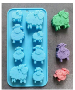 Molde Borregitos 8 cavidades