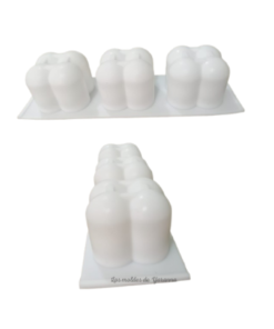 Molde burbujas chicas 3 cavidades