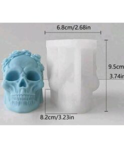 Molde Calavera con flores