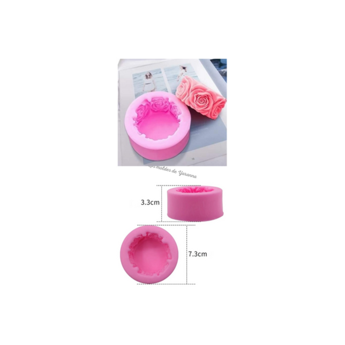 Molde Circulo de Flores