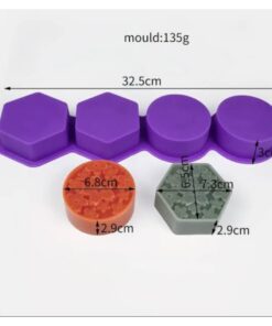 Molde Circulos con Hexágono