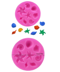 Molde Conchitas y Estrellas Marinas