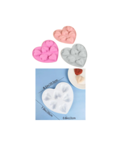 Molde Corazón 6 cavidades
