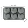 Molde Corazón Love 6 cavidades