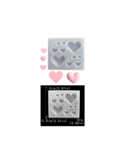 Molde Corazones Varios