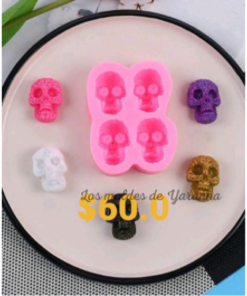 Molde Craneos 4 cavidades