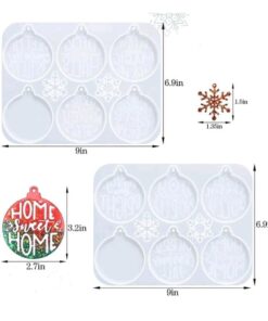 Molde Esferas Navideñas 2 piezas
