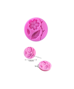 Molde Flor y Hojas Durazno