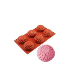 Molde Flores Pompón 6 Cavidades