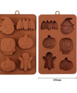 Molde Halloween 6 cavidades