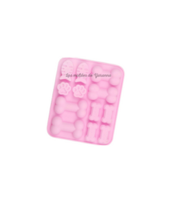 Molde Huellitas y Huesitos 10 cavidades 4.5 y 6 cm