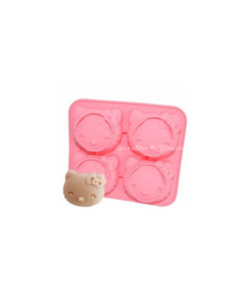 Molde Kitty 4 cavidades.