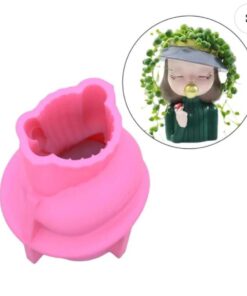 Molde Maceta Niña con Paleta