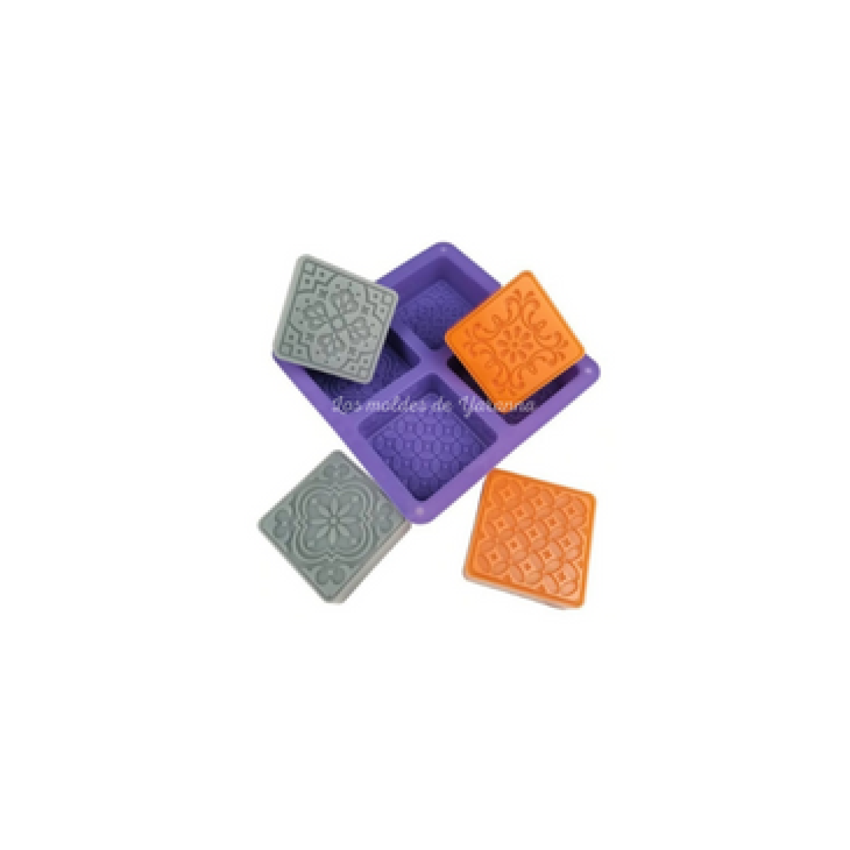 Molde Mosaicos 4 cavidades