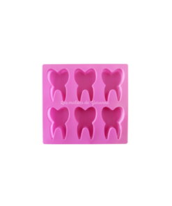 Molde Muelas 6 cavidades.