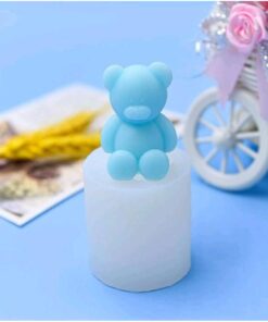 Molde Oso Sentado Pequeño 3D