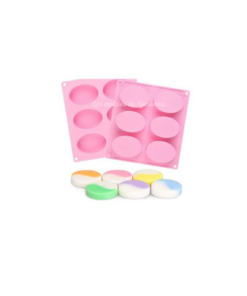 Molde Ovalos 6 cavidades.