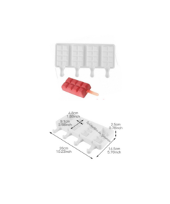Molde Paletas 4 cavidades