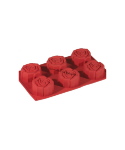 Molde Rosas 6 Cavidades