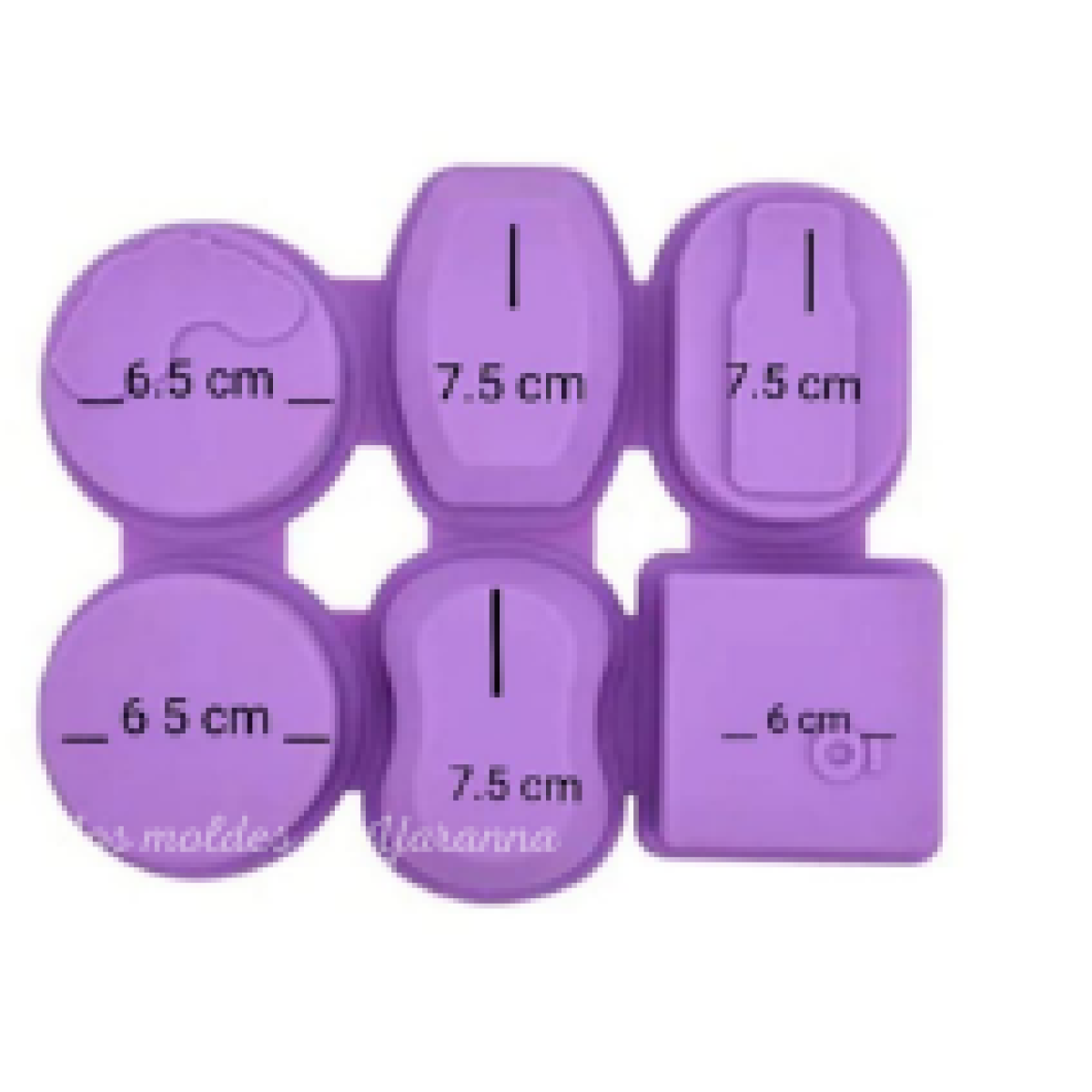 Molde Varias Figuras 6 Cavidades