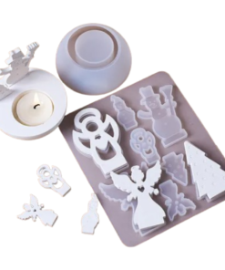 Molde Porta Velas 8 Figuritas