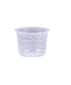 Vaso dosificador de 20 ml plástico